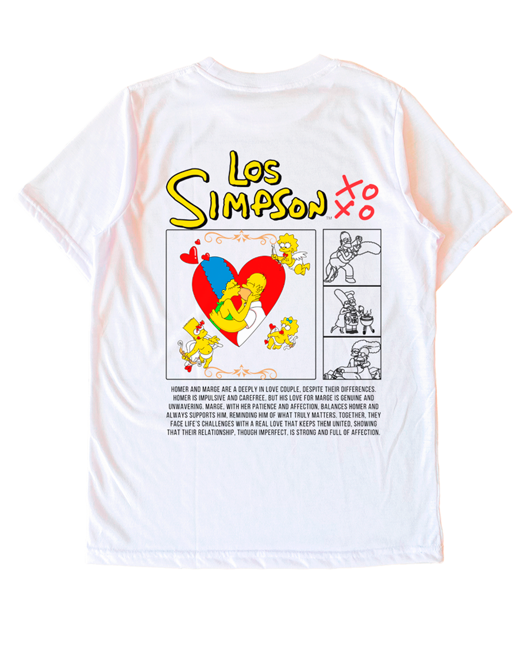 camiseta Marge y Homero